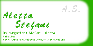 aletta stefani business card